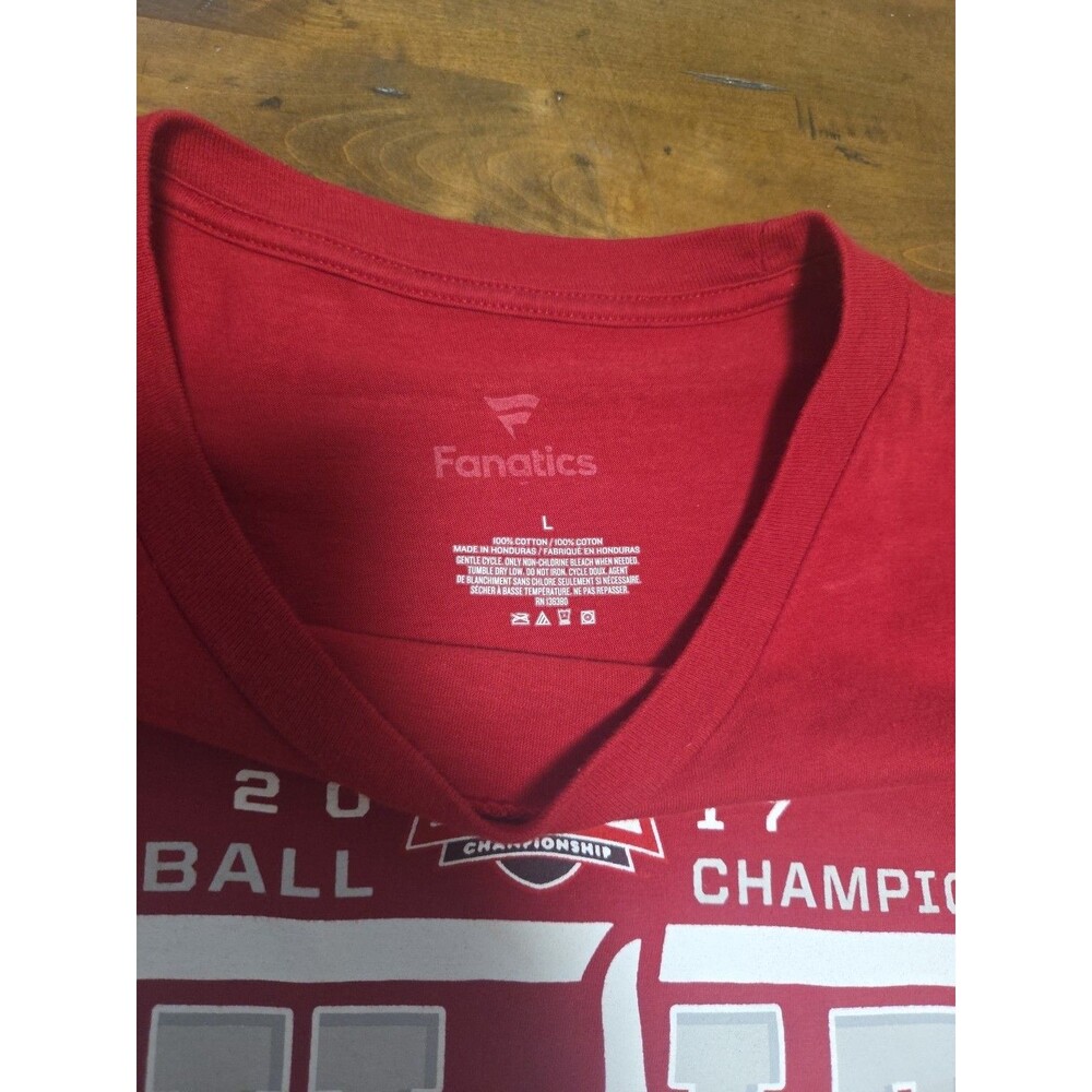 Oklahoma Sooners 2017 Big 12 Football Champions Shirt Fanatics Crimson L - Picture 3 of 5